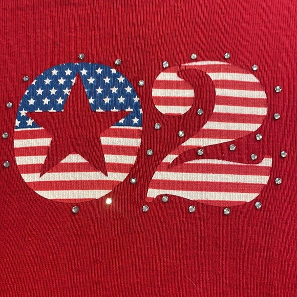 Limited too top patriotic flag red, white and blue girls size 16 XL - Picture 2 of 9